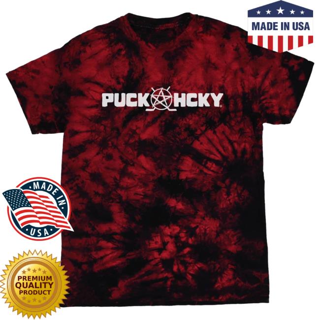 Puck Hcky 'Skate Marks' Hockey Tie-Dye New Tee