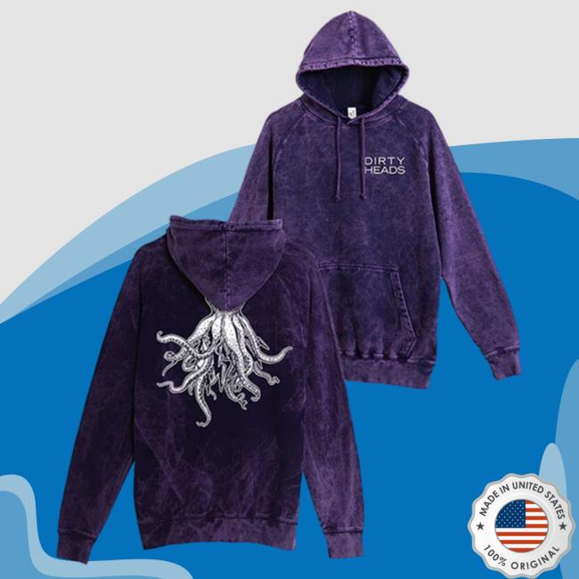 Dirty Heads Merch Classic Octopus Sweatshirt Vintage Purple