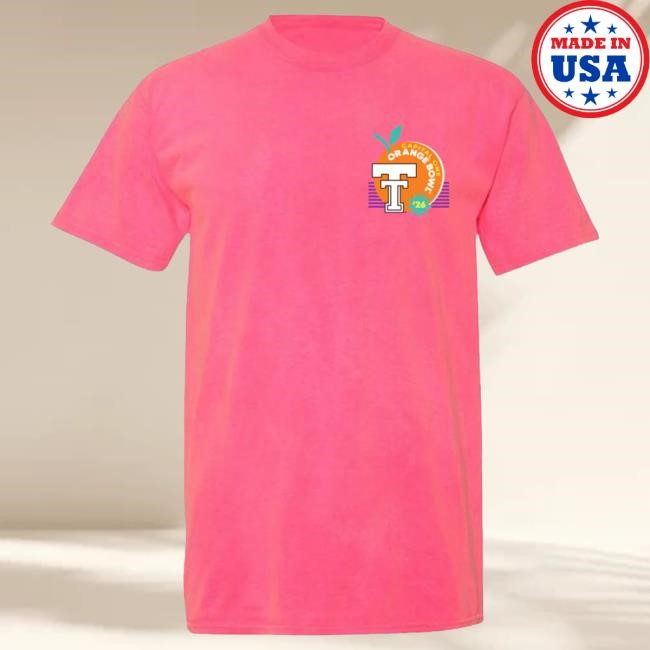 Official Red Raider Outfitter Texas Tech 2025 CFP Orange Bowl - Top Shirt - Mingo Party - PINK