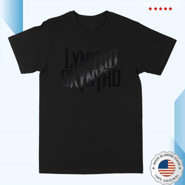 Official Lynyrd Skynyrd Merch Store Classic Black Logo New T-Shirt