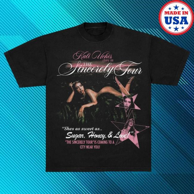 Official Kali Uchis Shop Sincerely, Tour Black Poster Top Shirt