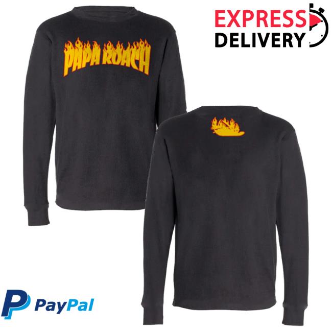 Papa Roach Merch Shop Firestarter Thermal Long Sleeve Tee