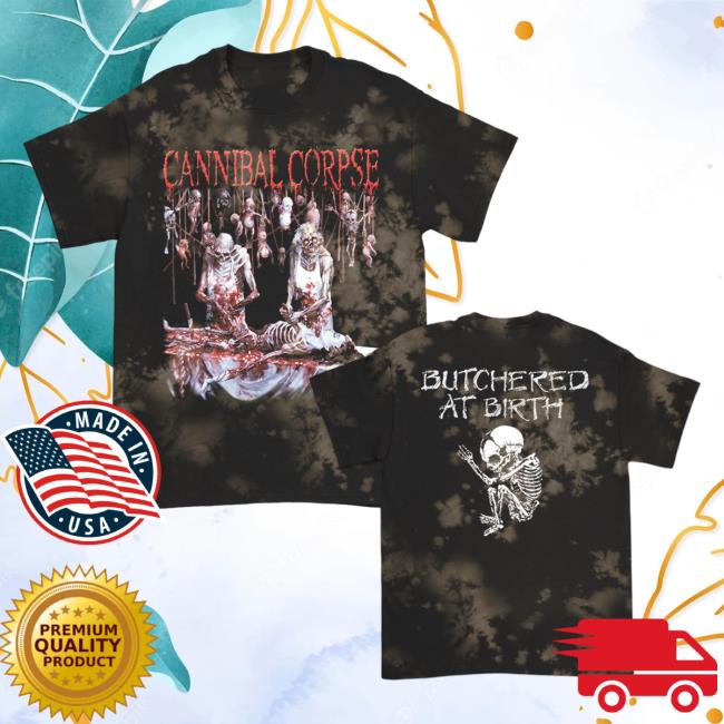 Official Cannibal Corpse Merch Store Butchered At Birth Tie Dye Tee Shirt CannibalCorpse