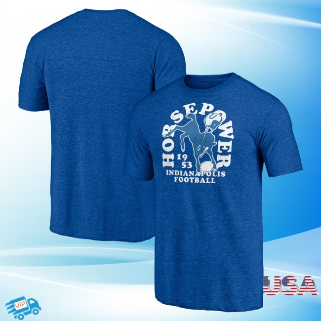 Colts Shop Men's Royal Indianapolis Colts Vintage Tri-Blend New Tee