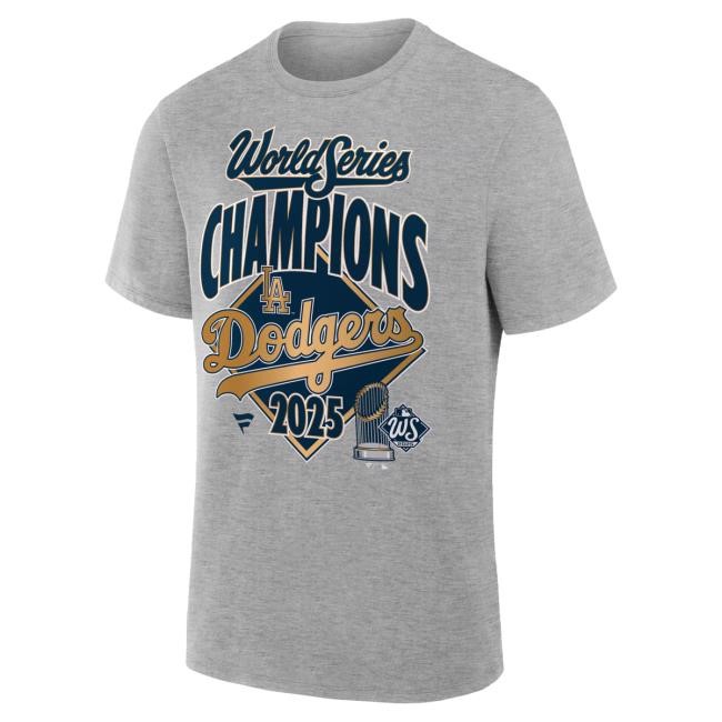 Official Men's Los Angeles Dodgers Fanatics Steel 2025 World Series Champions Locker Room Replica New Shirt Mlb Shop