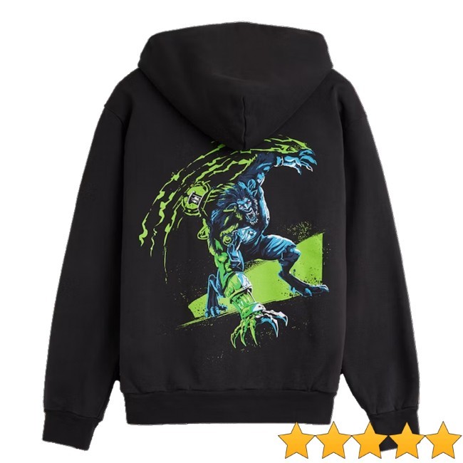 Riotgames Arcane Warwick Zip Up Hooded Sweatshirt