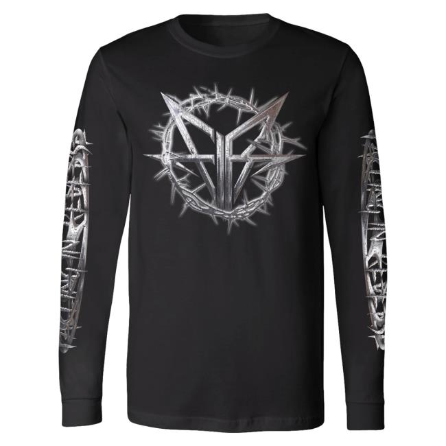 Official Falling In Reverse Merch Chrome Crewneck Sweatshirt FallingInReverse