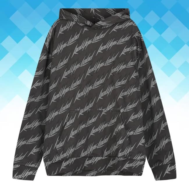 RL World Tour AOP Pointy Black Sweatshirt Hoodie Rolling Loud Shop