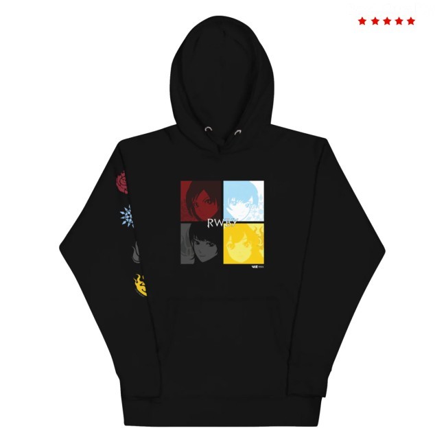 Rwby Character Squares Premium Long Sleeve Hoodie Vizshop