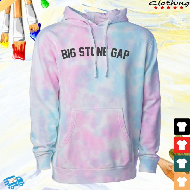Official Hometown Apparel Clothing Merch Big Stone Gap Virginia Classic Curve Tie-Dye Crew neck Tie Dye Black