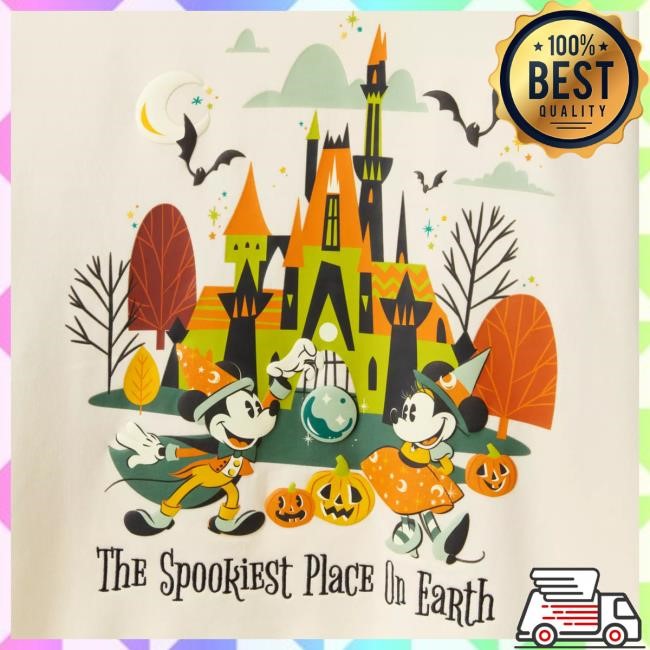 Official Disney Shop Mickey and Minnie Mouse Halloween Crew Neck for Adults