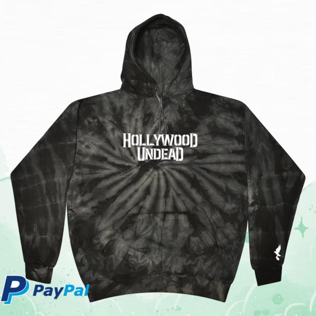 Hollywood Undead Merch Store Logo Pullover Hoodie Cyclone Black Tie Dye HollywoodUndead