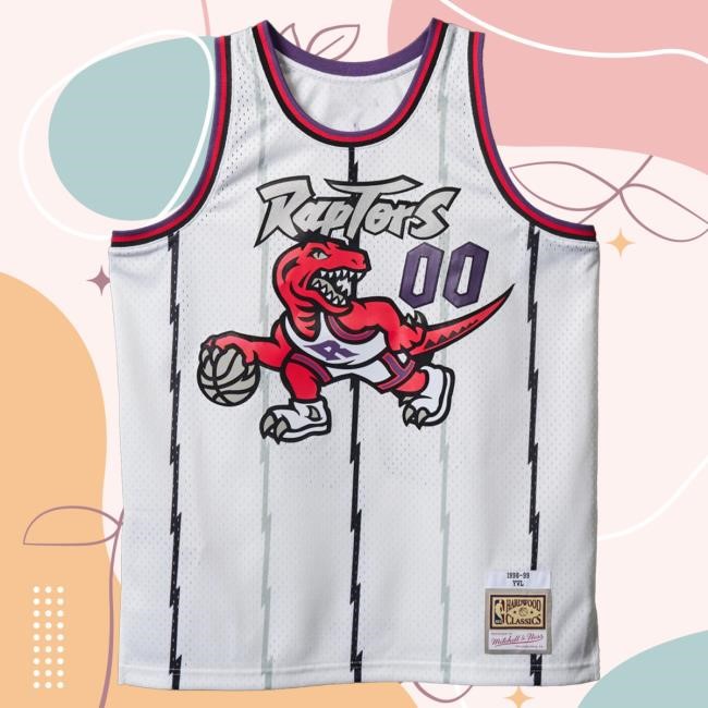 Official Complex Merch Store Shop NBA Playboi Carti X M&N Jersey Toronto Raptors 1998 - White Top Shirt