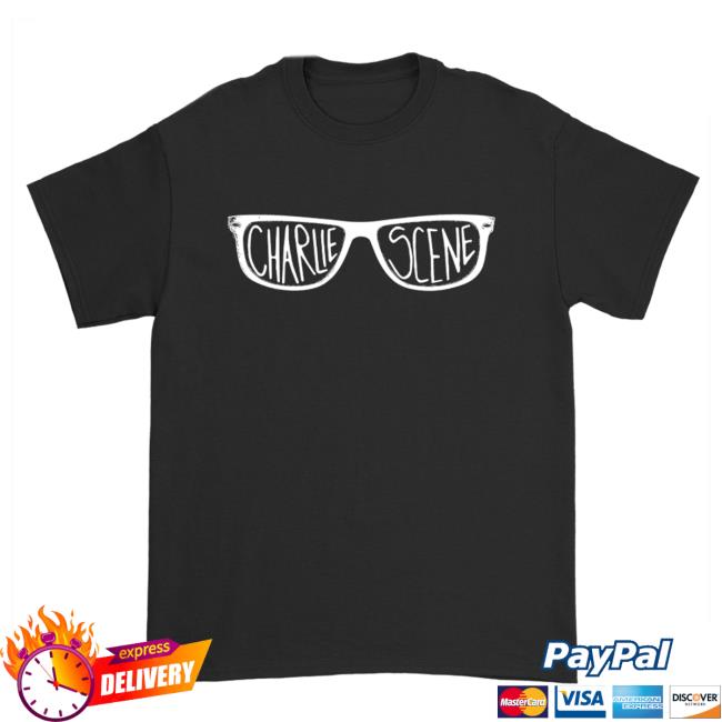 Official Kings Road Merch Store Charlie Scene Glasses Logo Tee (Black) Kings Road Shop