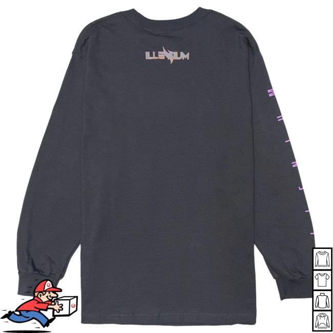 Official Illenium Merch Store Black Friday 21' Long Sleeve New Shirt Coal Illenium Shop