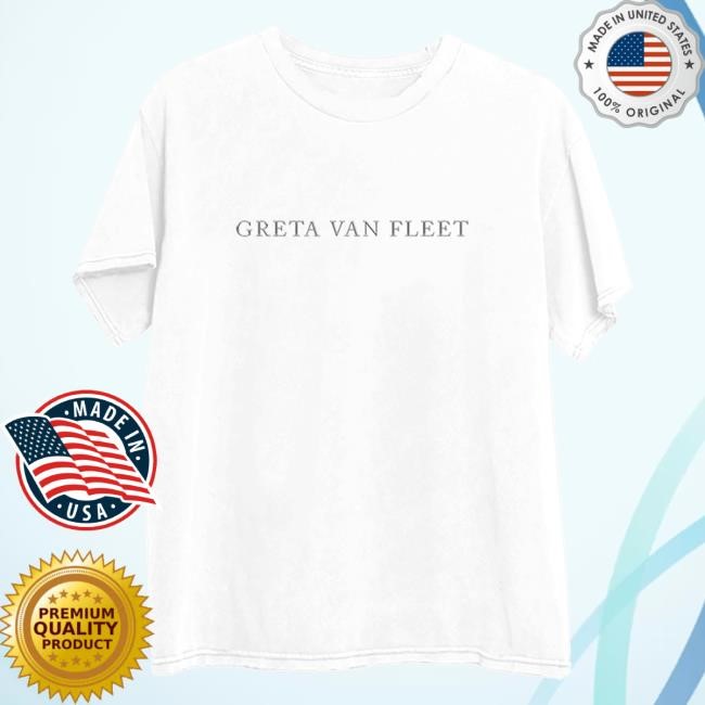 Greta Van Fleet Official Merch Store White Nautilus Shell Short SleeveShirt Greta Van Fleet Clothing Shop Greta Van Fleet Apparel