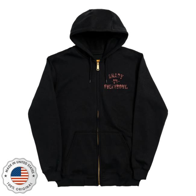 Official Eminem Slim Shadyclothing Shop Store Shady Marshall Mathers Foundation X Detroit Vs Everybody Zip Up Crew neck Sweatshirt Slimshady Merch