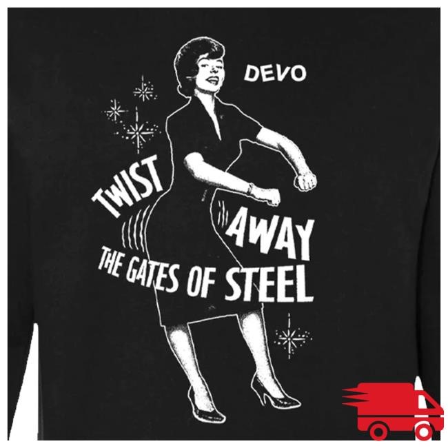 Official Hello Merch Devo Twist Away Black Sweatshirts HelloMerch