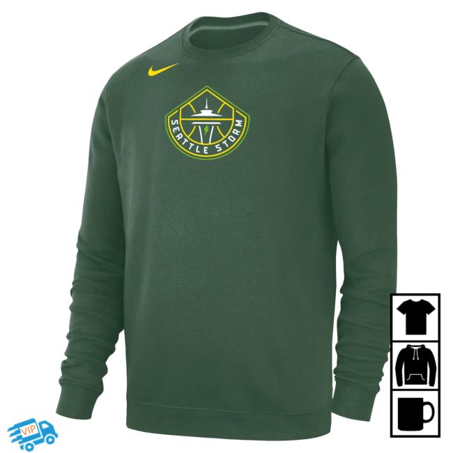 Official Seattle Storm Merch Store Seattle Storm Primary Pullover Hoodie Green