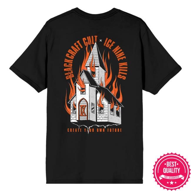 Official Ice Nine Kills Merch Store INK Burning Church Tee Ink Merch IceNineKills