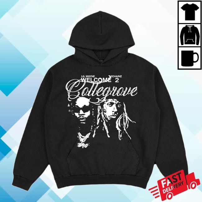 Lil Wayne Official Merch Shop Collegrove Photo Pullover Sweatshirt Hooded