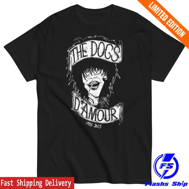Official Tyla Store The Dogs D’Amour – 40Th Anniversary Popover Shirt (black)