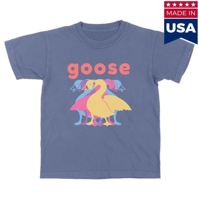 Official Goose The Band Merch 5 Logo Kids Tshirt Goosetheband