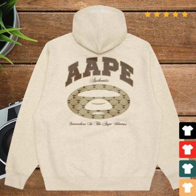 Bape Moonface Logo Basic Hoodie