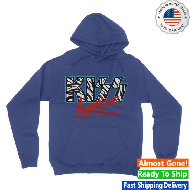 KISS Official Merch Store Animalize Tour '84-'85 Pullover Hoodie KISS Clothing Shop KISS Apparel Animalize 40Th Anniversary Collections