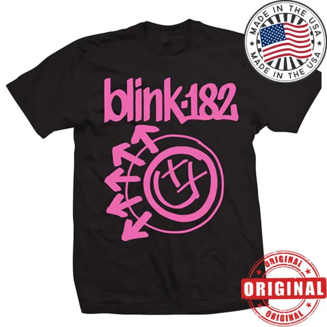 Official Blink-182 ONE MORE TIME... Pink Logo T Shirt