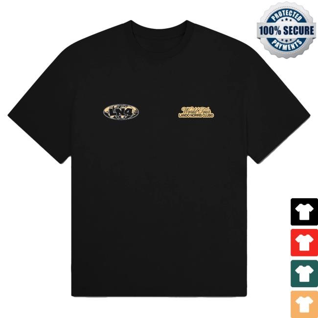 Official Lando Norris Merch Store Shop World Tour Tee - White