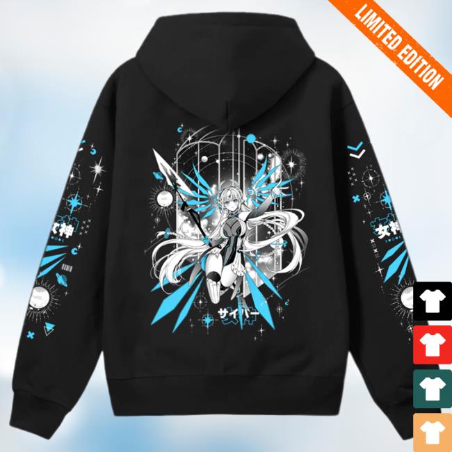 Official Uwumarket Novellusdea Cyber Goddess Pullover Sweatshirt Uwu Market