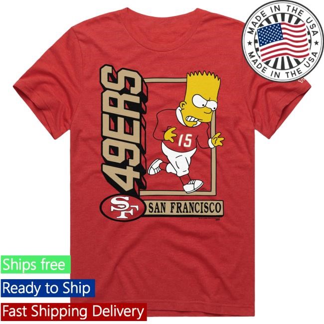 Official San Francisco 49ers Homage x The Simpsons Youth Shirt - Scarlet Official San Francisco 49ers Homage x The Simpsons Youth New Shirt - Scarlet
