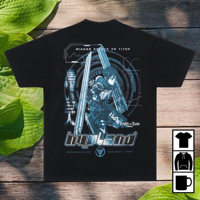 Official Hypland Clothing Merch Store Aot Mikasa Battle New Shirt (Black)
