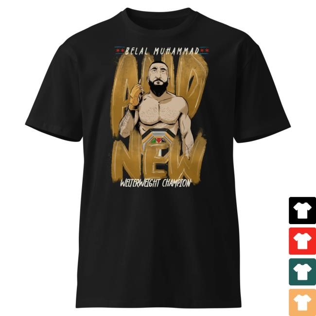 Official Jon Anik "And New" Belal Muhammad Commemorative Shirt