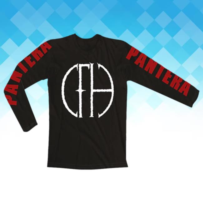 Official Pantera Merch Store Shop Pantera CURVED CFH. Long Sleeve Hot Shirt