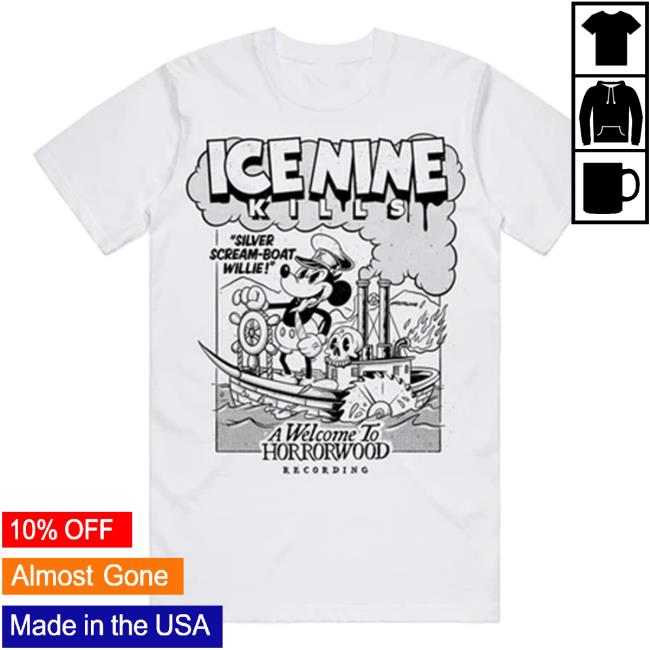 Official Ice Nine Kills Merch Store Silver-Scream Boat Willie Popover Shirt Ink Merch IceNineKills