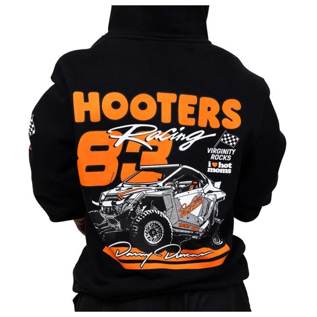 Official Danny Duncan Merch Store Danny Duncan Rzr Hooters Racing Black Sweatshirt Danny Duncan Apparel Clothing Shop DannyDuncan