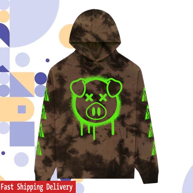Shane Dawson Merch Spray Paint Pig Dye Hoodie