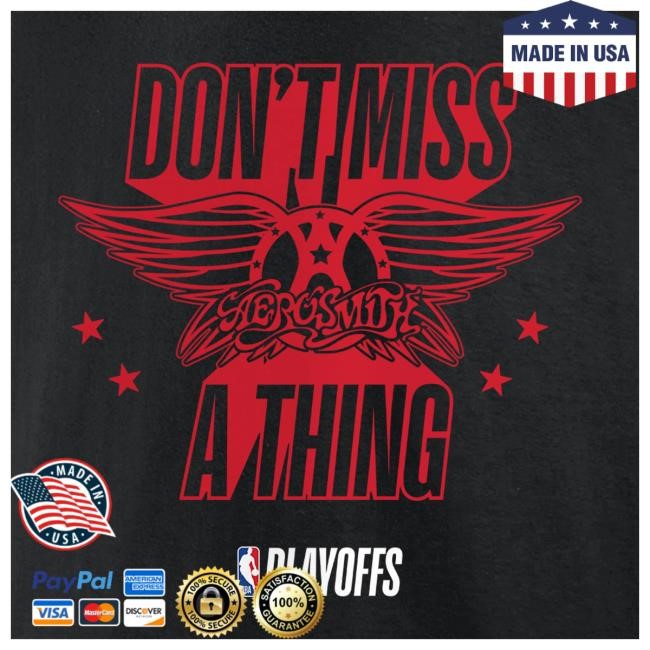 Official Aerosmith Shop Limited Edition Aerosmith X Fanatics Playoff Hot Shirt