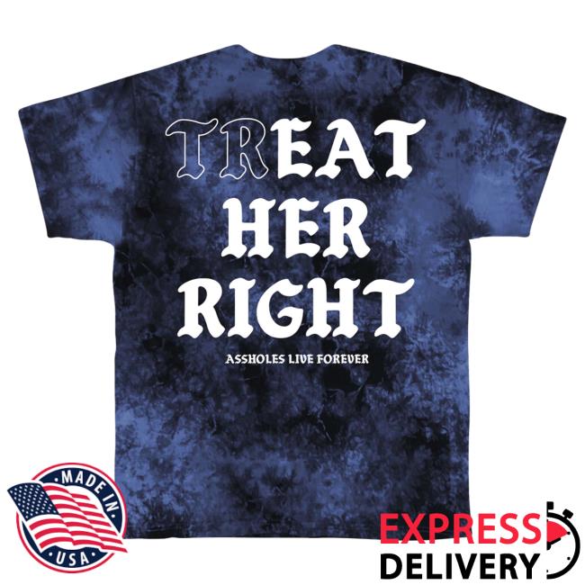 Official Linda Finegold Merch Store Treat Her Right Medieval Top Shirt Amethyst Tie Dye Lindafinegold Shop Tie-Dye
