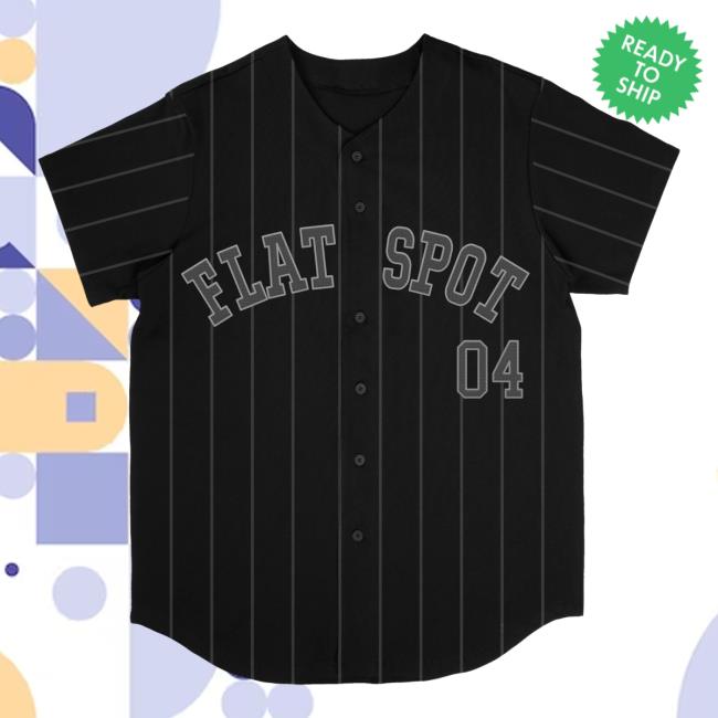 Official Flatspot Records Merch Flatspot Records Baseball Jersey Top Shirt