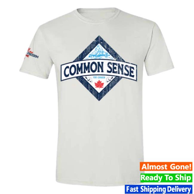 Official Pierre Poilievre Conservative Party Of Canada Unisex Common Sense T-Shirts White