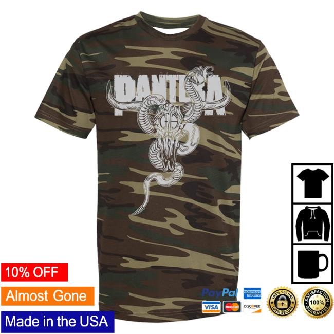 Official Pantera Merch Store Shop 2024 Tour Camo T-Shirt