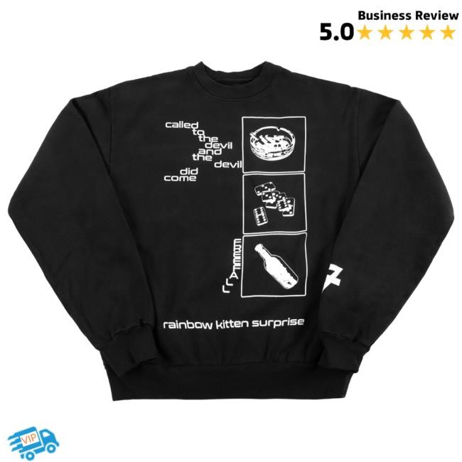 Freefall Black Crew Crewneck | Shop the Rainbow Kitten Surprise Official Store