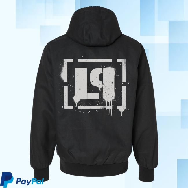 Official Linkin Park Merch Store Lp Classic Spray Lined Black Work Crew neck LinkinPark Apparel Clothing Shop