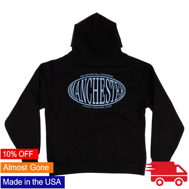 Official Flo Like This Merch Manchester Tour Pull Over Hoodie: Black