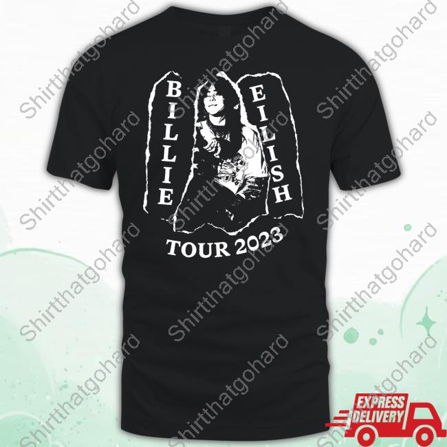 Billie Eilish Tours Billie Live Black Tour Shirt