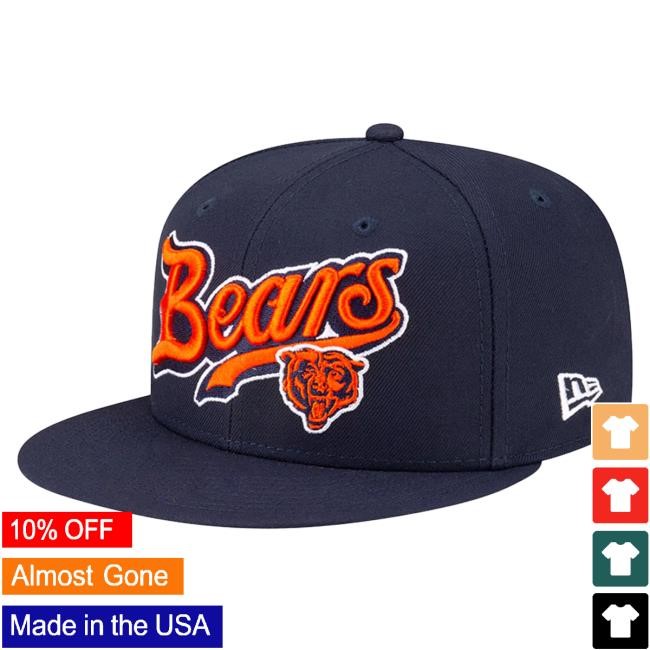 Men's Chicago Bears New Era Born x Raised Navy 59FIFTY Fitted Cap NFL Shop Store