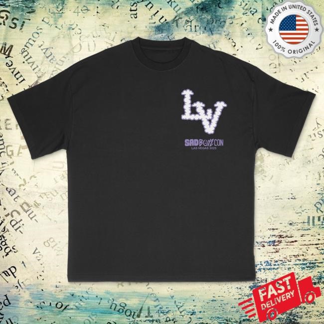 Official Sad Boyz Merch Sad Boyz LVCON Tshirt Black Official Sad Boyz Merch Sad Boyz LVCON Tees Black